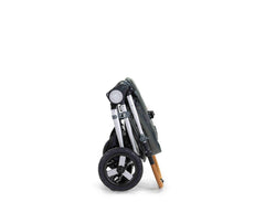 2020 Bumbleride Era City Stroller in Dawn Grey - Folded Stowed Upright - Global